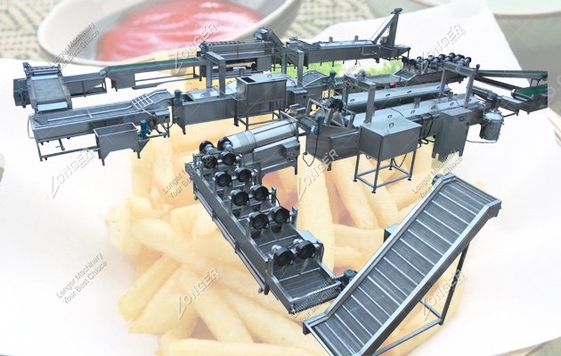 100KG/H Automatic French Fries Making Machine Price