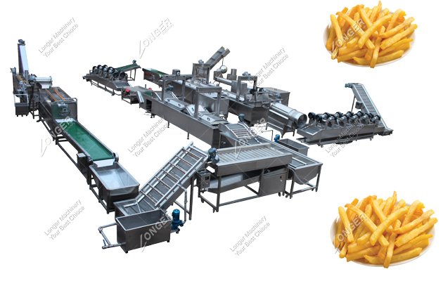 Fully Automatic French Fries Making Machine