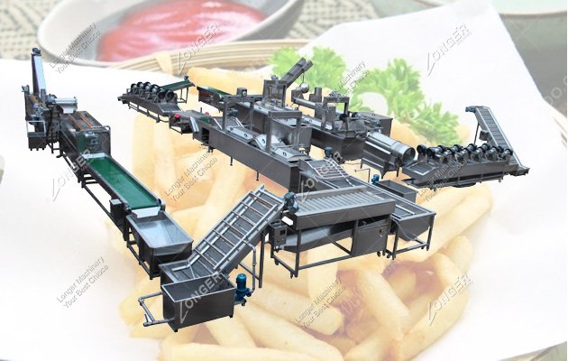 Factory Price Frozen French Fries Production Line Manufacturers India