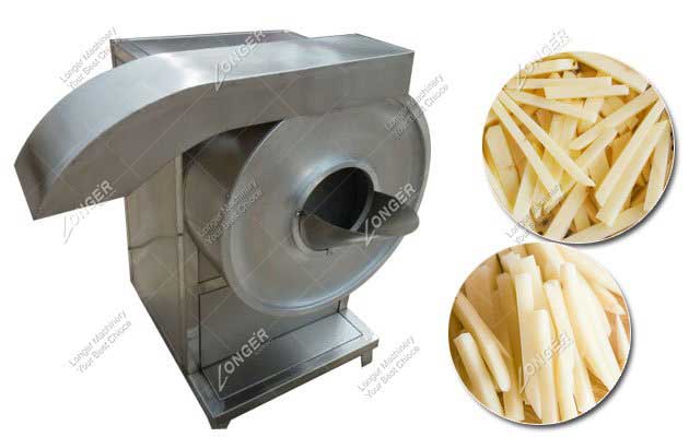 Stainless Steel Potato French Fries Cutter Machine 600KG/H