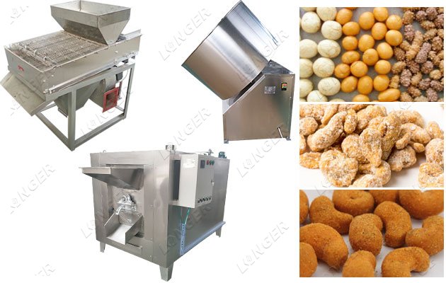 Customized Vietnam Cashew Nut Peanut Sugar Coating Machine Price