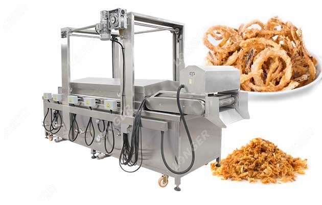 Continuous Gas Fried Onion Frying Machine Factory P