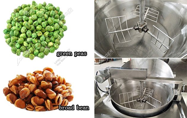 Green Peas Frying Machine