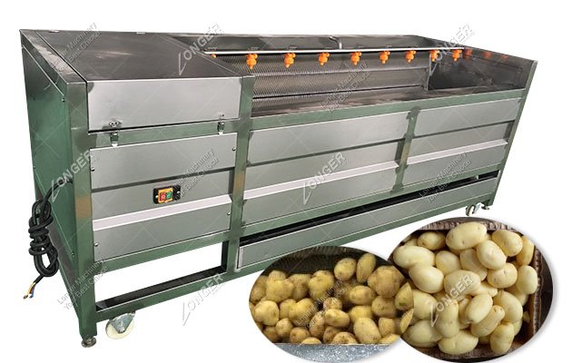 Potato Washing and Peeling Machine