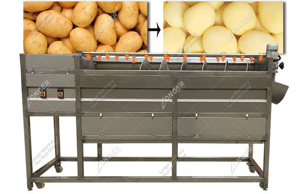 Brush Potato Cleaning Machine