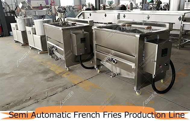 Semi Automatic French Fries Production Line