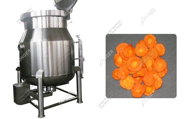 Carrot Chips Fryer Machine