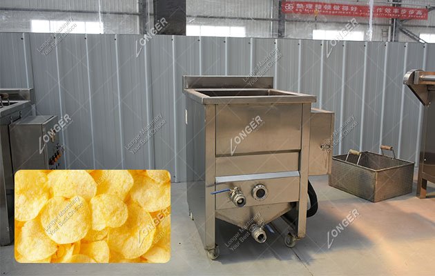 Potato Chips Deep Fryer Machine