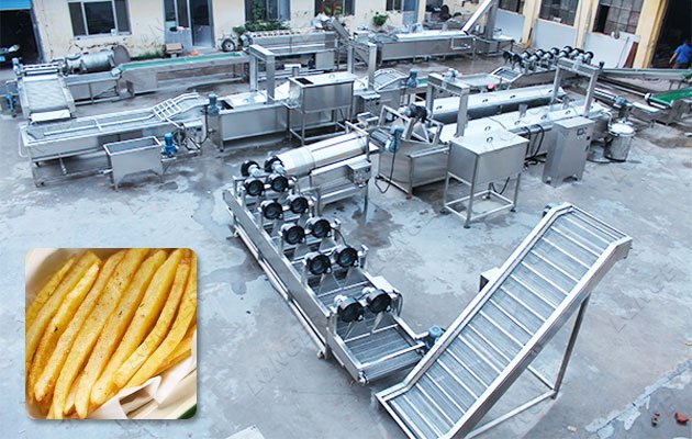 Fried French Fries Making Machine