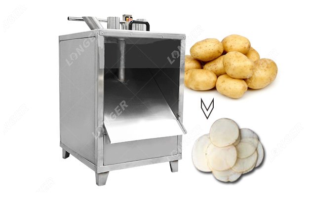 Large Scale Potato Chip Slicer Machine Electric 600KG/H