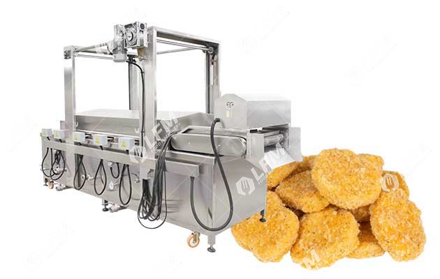 Automatic Chicken Nugget Frying Machine
