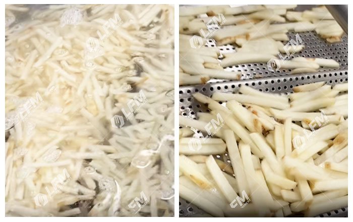 Industrial French Fries Blancher Machine